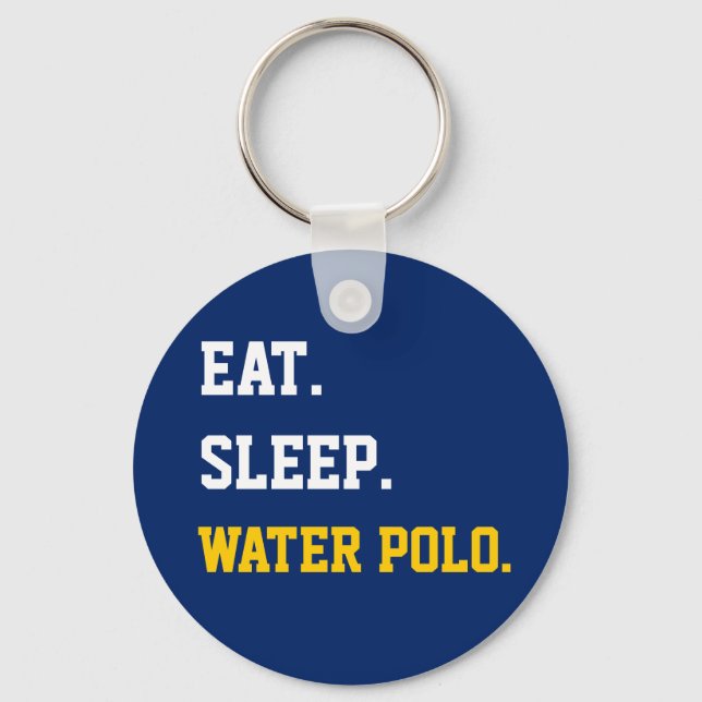 Porte-clés Mange Sleep Water polo (Recto)