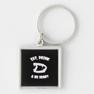 Porte-clés Manger Boire Être Effrayant Style Vampire Minimali