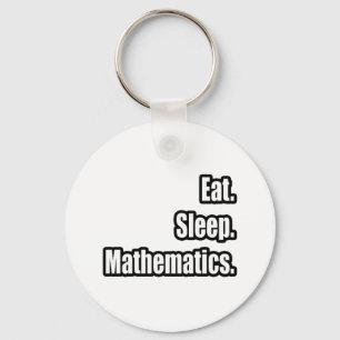 Porte-clés Manger.Dormir. Mathématiques.