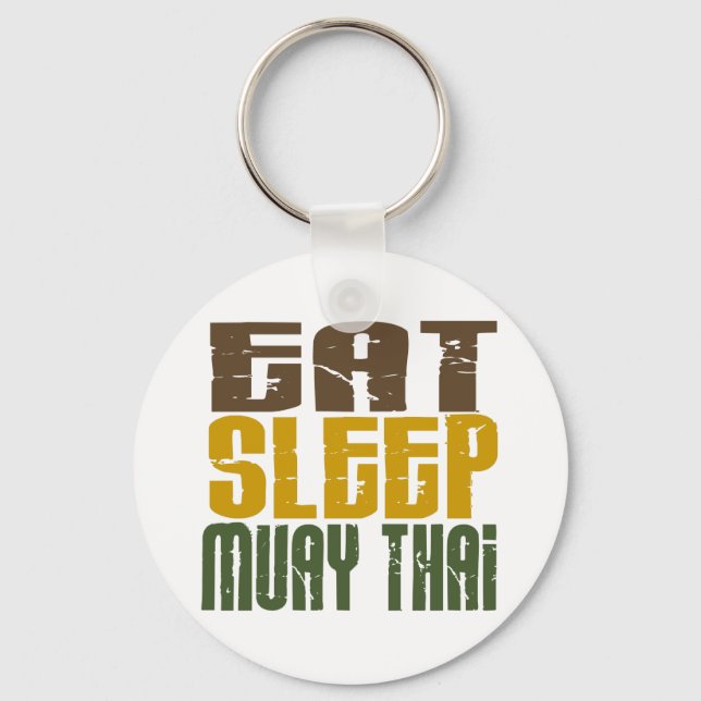 Porte-clés Manger Sleep Muay Thai 1 (Recto)