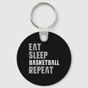 Porte-clés Mangez Le Basket-Ball Dormir Répétez Noël Pour L'A