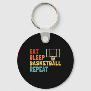 Porte-clés Mangez le basketball de sommeil Répétez les vêteme