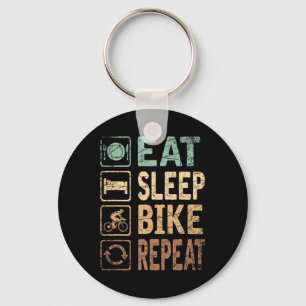Porte-clés Mangez le vélo de sommeil Répéter le vélo
