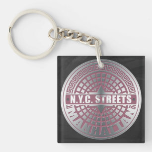 Porte-clés Manhole Covers Manhattan