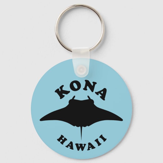 Porte-clés Manta Ray Plongée à Kona, Hawaii (Recto)