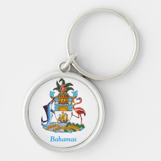 Porte-clés Manteau des bras des Bahamas (Devant)