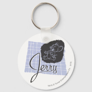 Porte-clés Manuscrit noir et bleu de Jerry