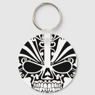 Porte-clés Maori Tattoo Masque Crâne