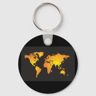 Porte-clés Map Of The World