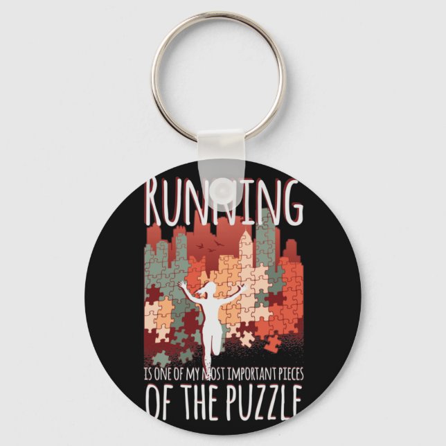 Porte-clés Marathon, Trail running, pièce de casse-tête (Recto)