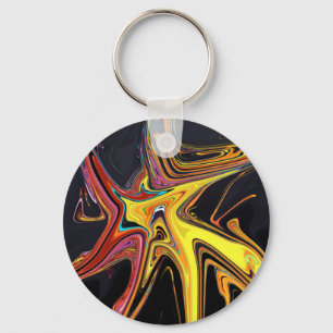 Porte-clés Marbled abstract portrait