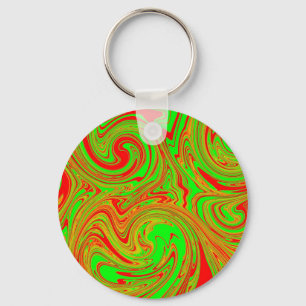 Porte-clés Marbre Rouge Et Vert