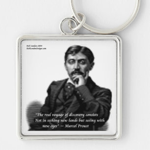 Porte-clés Marcel Proust & Célèbre Citation