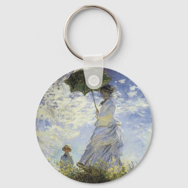 Porte-clés Marche, dame avec un Parasol (Recto)