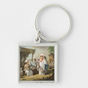 Porte-clés Marché de toile, Roseau, Dominique, c.1780