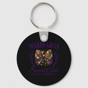 Porte-clés Mardi Gras Coquette Bow Louisiane Nouvelle-Orléans
