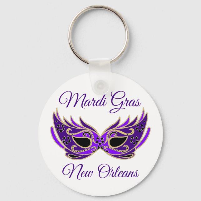 Porte-clés Mardi Gras New Orleans (Recto)