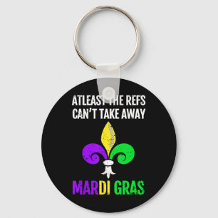 Porte-clés Mardi Gras New Orleans Funny Footbyll Cadeau