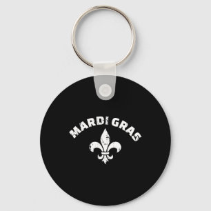 Porte-clés Mardi Gras Vintage Fleur De Lis