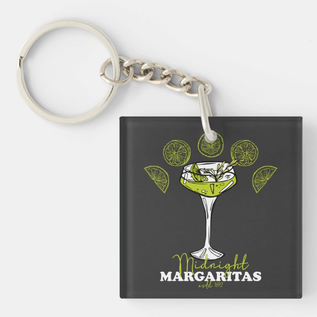 Porte-clés Margaritas de minuit 1692, sorcières, sorcières Sa (Devant)