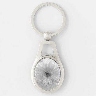 Porte-clés Marguerite noire et blanche