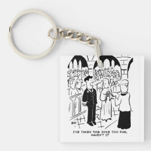 Porte-clés Mariage - Bridegroom Practical Joke Cartoon