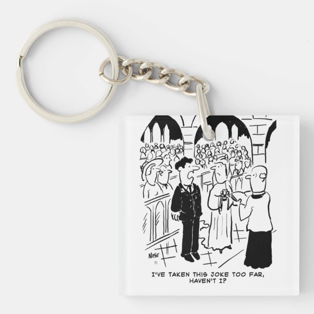 Porte-clés Mariage - Bridegroom Practical Joke Cartoon (Devant)