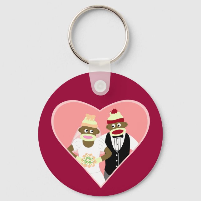 Porte-clés Mariage de singe de réserve (Recto)