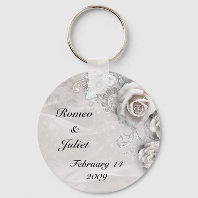 Porte-clés Mariage élégant (Recto)