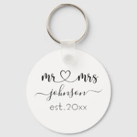 Mariage Fiançailles Coeur M. Mme Nom personnalisé