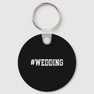 Porte-clés Mariage Hashtag répétition, mariée, chambre, famil