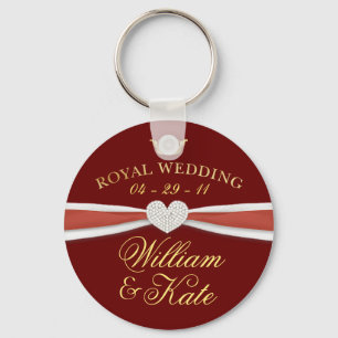 Porte-clés Mariage royal - William & Kate Keepsaké cadeaux