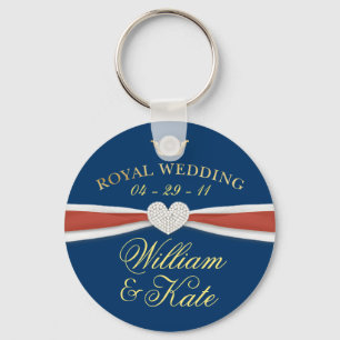 Porte-clés Mariage royal - William & Kate Keepsaké cadeaux