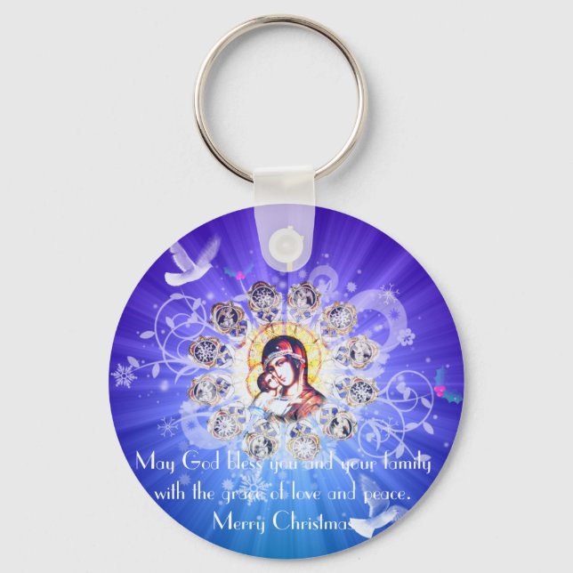 Porte-clés Marie et Jésus (Recto)