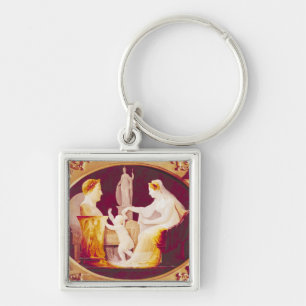 Porte-clés Marie-Louise de l'Autriche guidant son fils