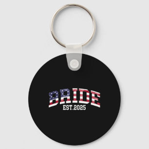 Porte-clés Mariée Marié Env. 2025 Drapeau Usa Couple Marié