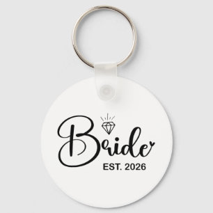 Porte-clés Mariée Prévu 2026 Fiancée Mme Épouse Enterrement d