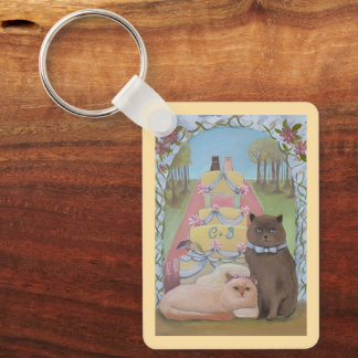 Porte-clés Mariés Chat & Chatte Personnalisés