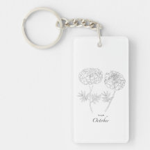 Porte-clés Marigold d'octobre pour femmes