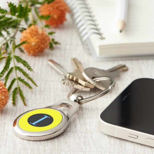 Porte-clés Marine nautique d'alphabet de la lettre I (Inde) (Côté )