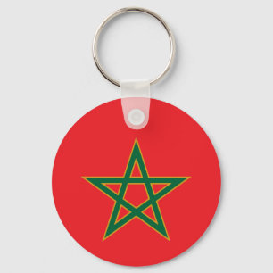 Porte-clés Maroc Drapeau Marocain Amoureux Football