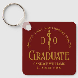 Porte-clés Maroon Osteopathic Médicale School Graduation