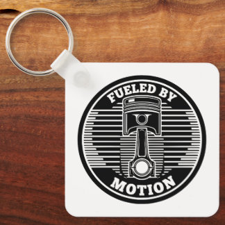 Porte-clés Marque circulaire de piston cinétique mécanique