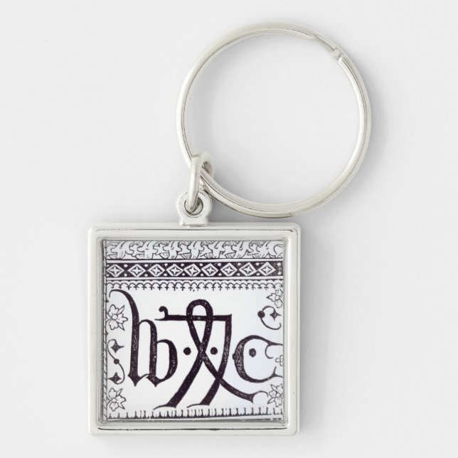 Porte-clés Marque de l'impression de William Caxton (Devant)