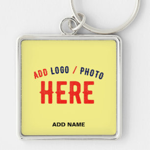 PORTE-CLÉS MARQUE VÉRIFIÉE MODERNE ET MODERNE PASTEL JAUNE