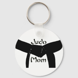Porte-clés Martial Arts Black Belt Judo Mom Keychain