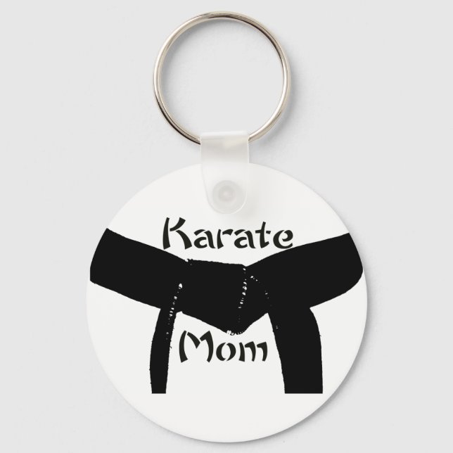 Porte-clés Martial Arts Black Belt Karate Maman Porte - clé (Recto)