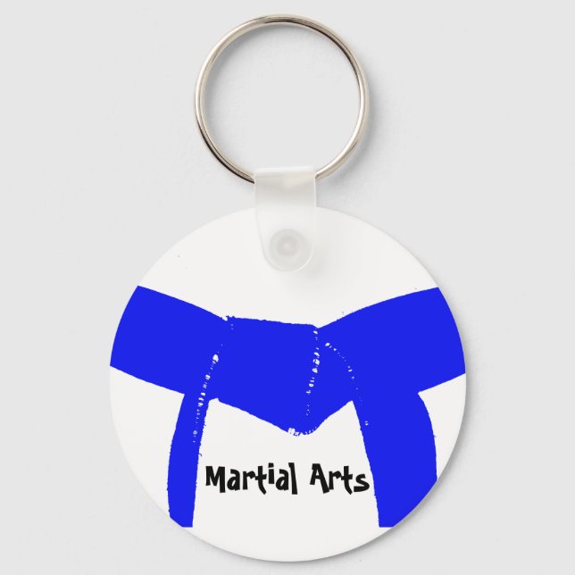 Porte-clés Martial Arts Light Ceinture Bleue (Recto)