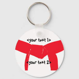 Porte-clés Martial Arts Red Belt