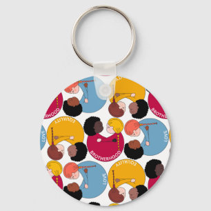 Porte-clés Martin Luther King jour, fraternité et égalité